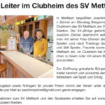 Neuer Leiter im Clubheim des SV Mettlach